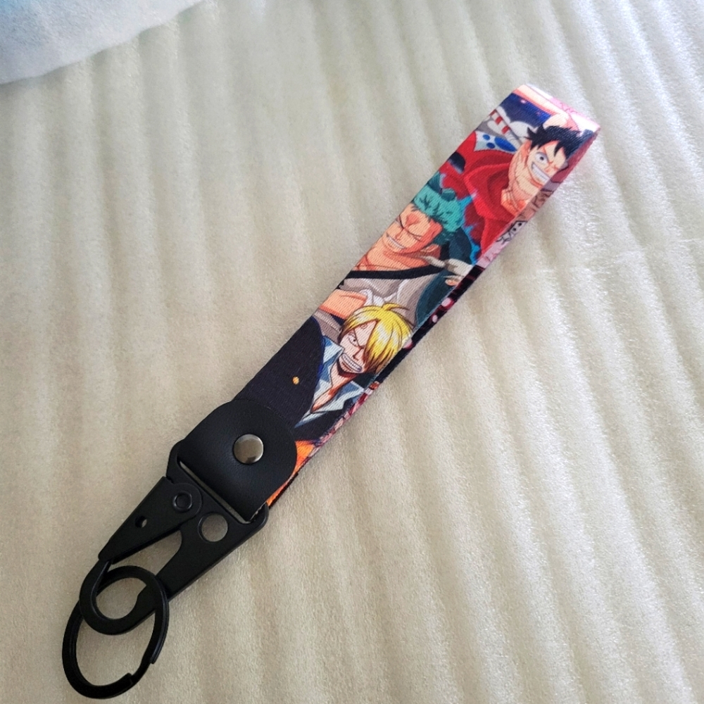 One Piece anime keychain lanyard